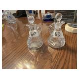 These are vintage Cambridge Glass Company cruets
