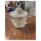 This is an Anchor Hocking Sandwich Crystal sugar