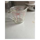 Glass 2 cup liquid measuring bowl