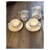 These delicate vintage teacups and saucers