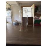This is a Libbey 14-inch clear glass hurricane