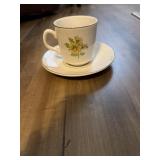 This vintage Staffordshire 'Summertime' teacup