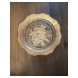 This vintage plate is a Jeannette 'Iris and