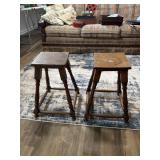 Two antique stools