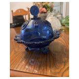 This Cobalt Blue Imperial Glass Dewey pattern