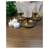 Brass or medal candle holders