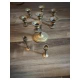 Brass candle holders