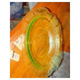 This is a vintage green Anchor Hocking Princess