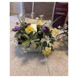 A lot of fake flowers