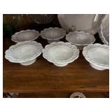 This vintage white milk glass bowl