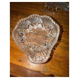 cut crystal bowl features a distinctive