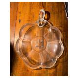 Crystal leaf shape bowl