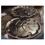 These appear to be vintage silver-plated serving