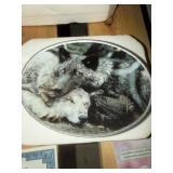 This oval collector plate is from the Bradford