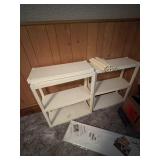 Plastic shelves