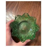 Compression pressed glass