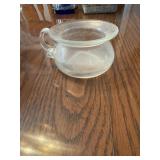 Glass candy bowl