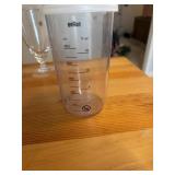 Plastic liquid measuring cups