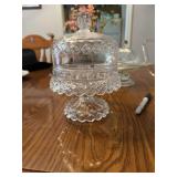 Clear candy dish