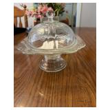 Clear compensation pressed glass