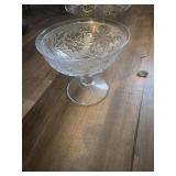 This vintage Indiana Glass pedestal bowl f