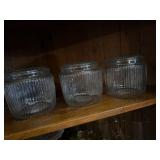 Glass food canisters