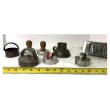 Kitchen ware beaters, grater, and biscut cutters