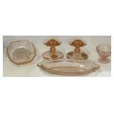 Vintage Pink Depression Glass