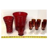 Red and Cranberry Glass
