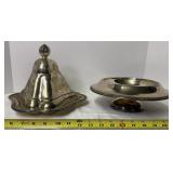Silver Plate - Covered Tray and Pedistol