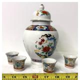 Japanese Urn, Saki glasses
