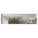 2 pcs Glassbake MCM bowls
