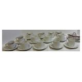 7 Small Coffees, 6 Floral 11 Saucers