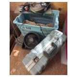 Tools, Fan, and Metal Storage Case