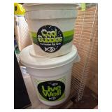 Two Insulated Bait Saver Buckets