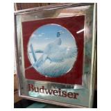 Budweiser Framed Advertising Print, 1979