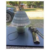 Table Lamp with Ceramic Base and Fluorescent Light