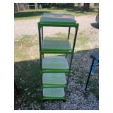 Green Multi-Tier Plastic Storage Rack