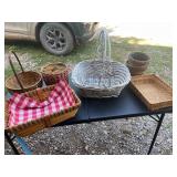 Wicker Baskets and Trays Lot