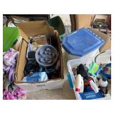 Pet Supplies in Storage Boxes