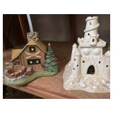 Two Decorative Ceramic Models