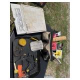 Tool Bag with Assorted Tools and Fitness Guide