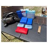Ice Packs, Grill Basket, and Dirt Devil Vacuum