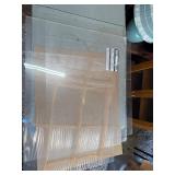Acrylic sheets in varying sizes.