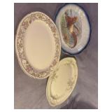 Three Decorative Ceramic Platters