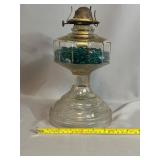 Glass Kerosene Oil Lamp with Eagle Brass Burner