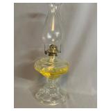 Glass Oil Lamp with Brass Burner