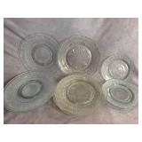 Hazel-Atlas Royal Lace Clear Glass Plates