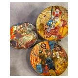 Royal Manor Porcelain Great Clowns' Plates