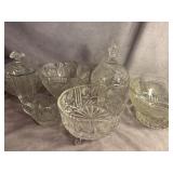 Clear Cut and Etched Glassware